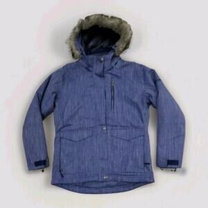 boulder gear ski jacket women fur hooded Size XL